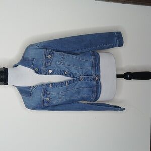 Wax Jeans premium denim crop Jean jacket size large